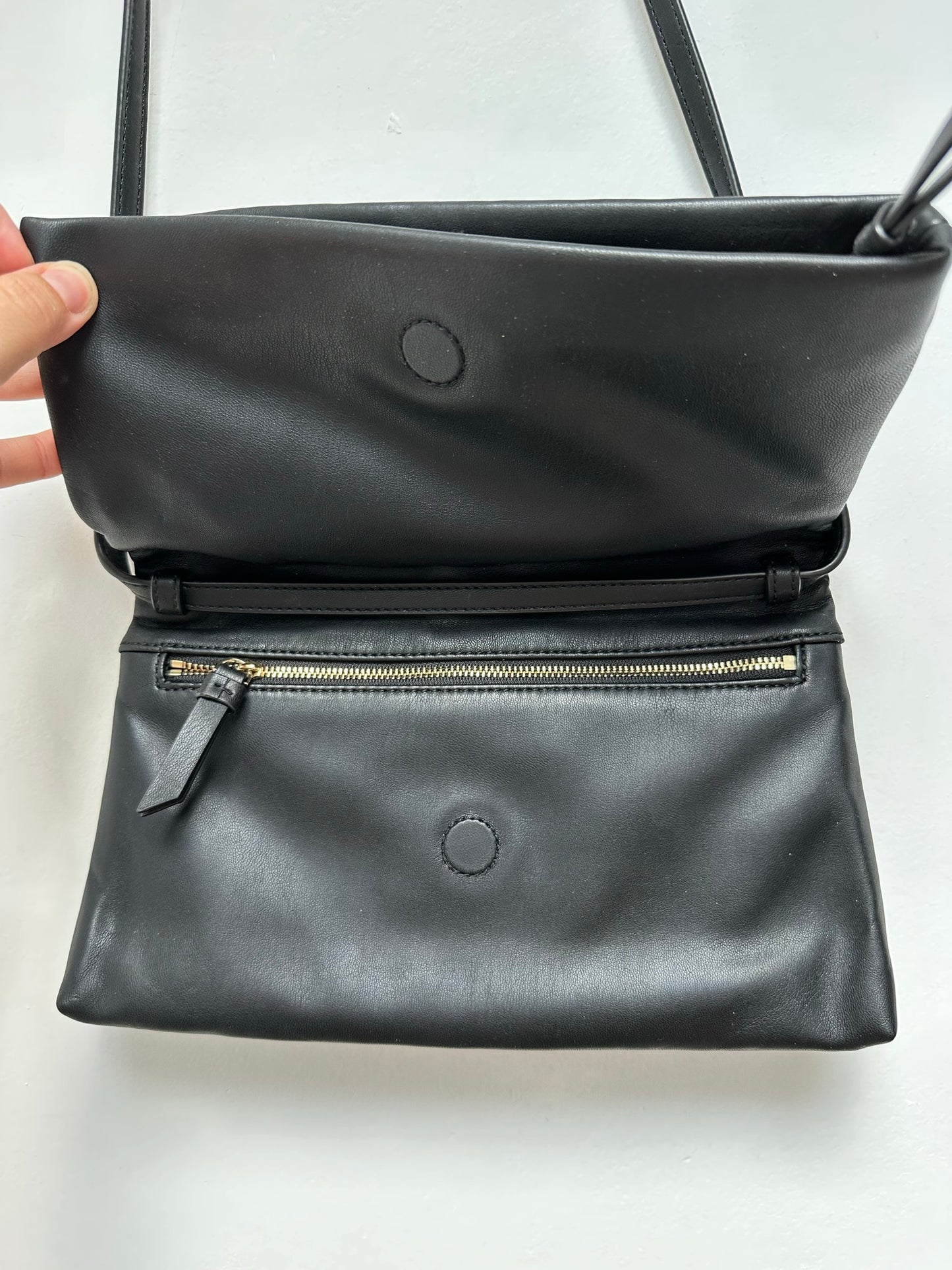 DKNY zwarte leren tas
