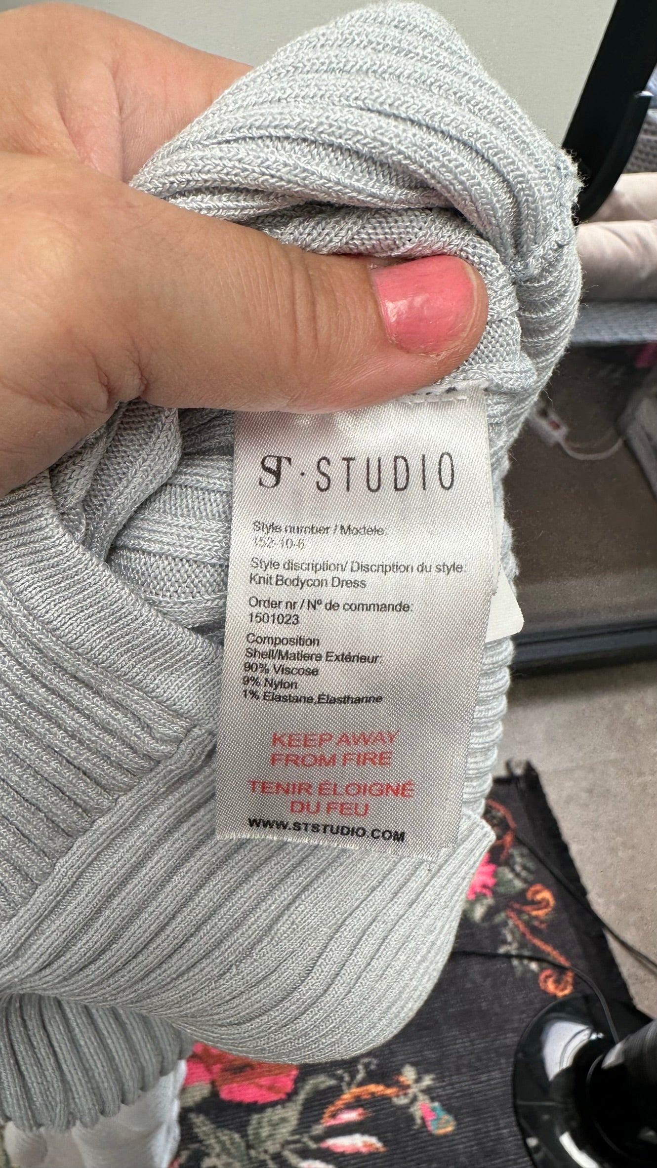 ST Studio lichtblauwe bodycon jurk maat L