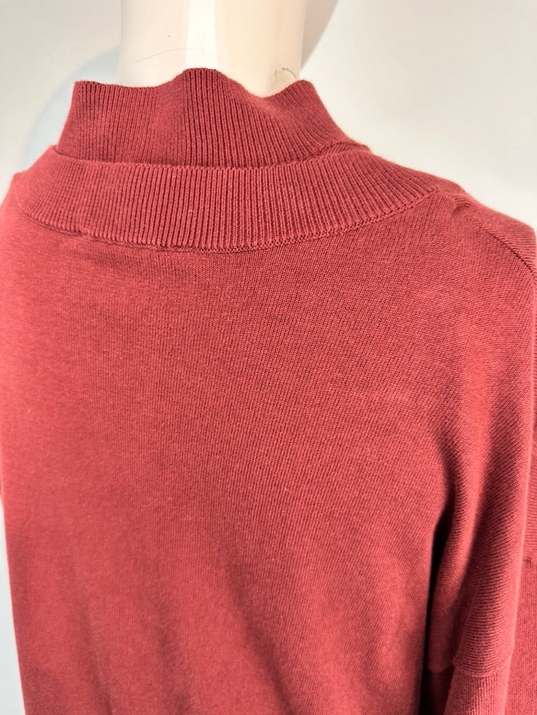 EDC by Esprit bordeauxrode jurk tweelaags maat M