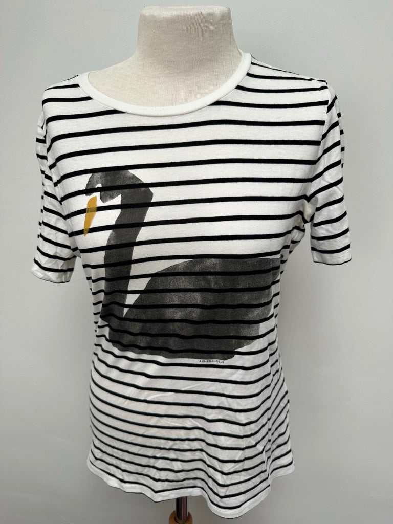 Armedangels t-shirt met zwaan maat XS