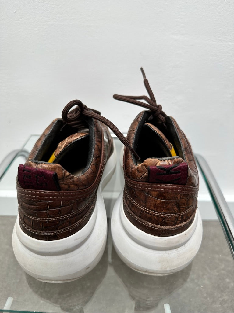 Nubikk bruine leren sneakers maat 38