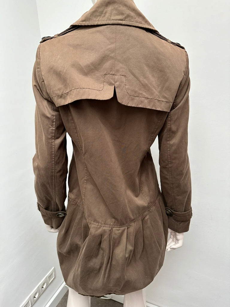 Zara bruine trenchcoat maat L