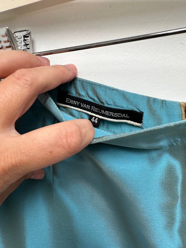 Erny van Reijmersdal turquoise rok maat 44