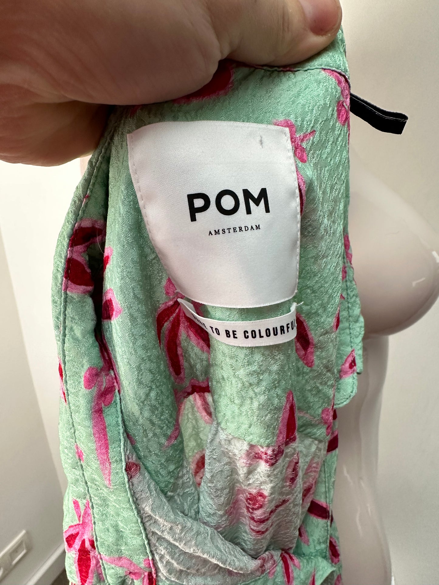 POM Amsterdam groene blouse maat 42