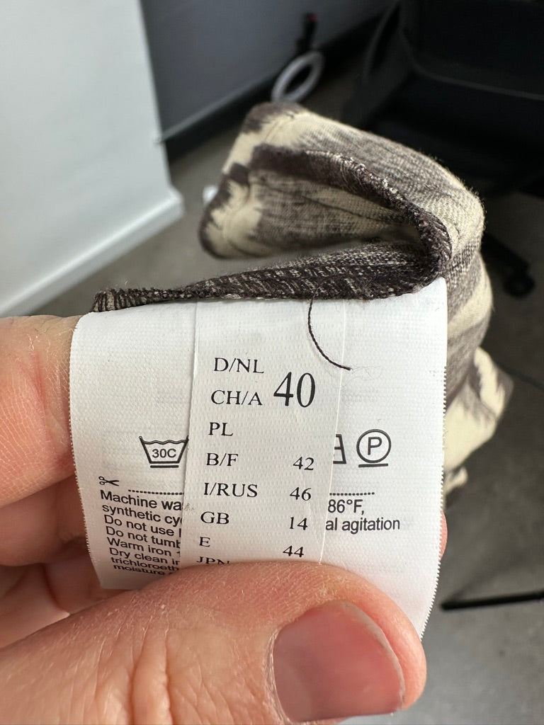 Taifun bruin jasje met print maat 40