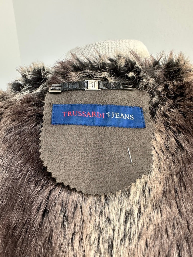 Trussardi Jeans warme jas bruin maat 42