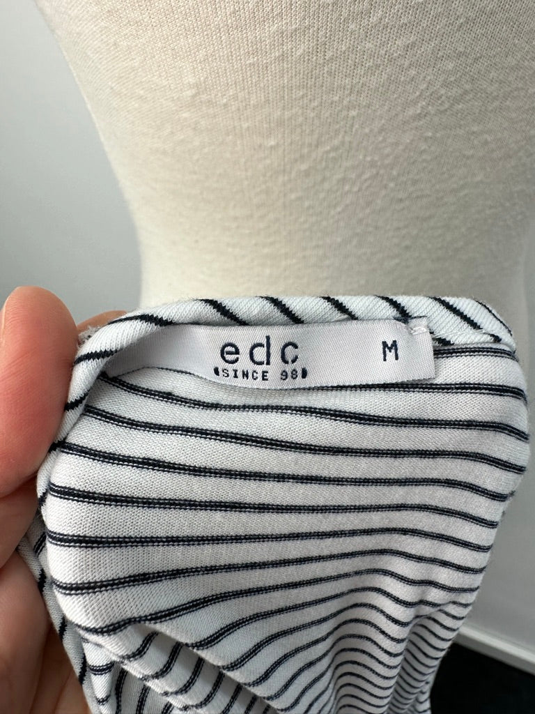 EDC halflange gestreepte jurk maat M