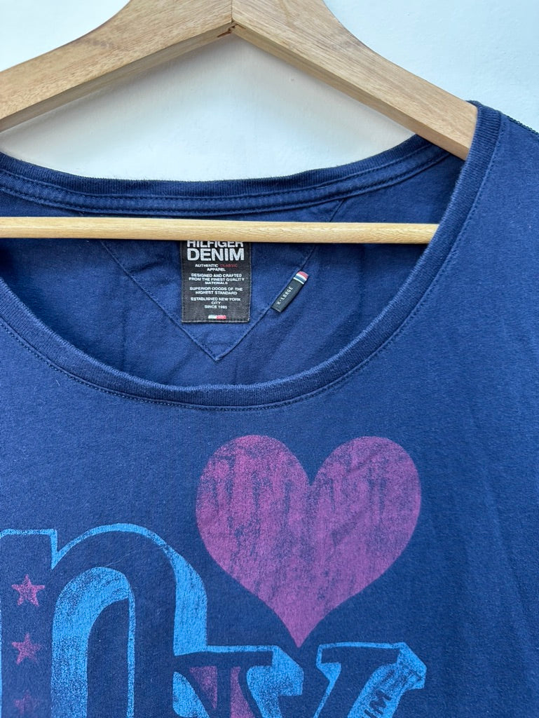 Tommy Hilfiger blauw t-shirt maat XL