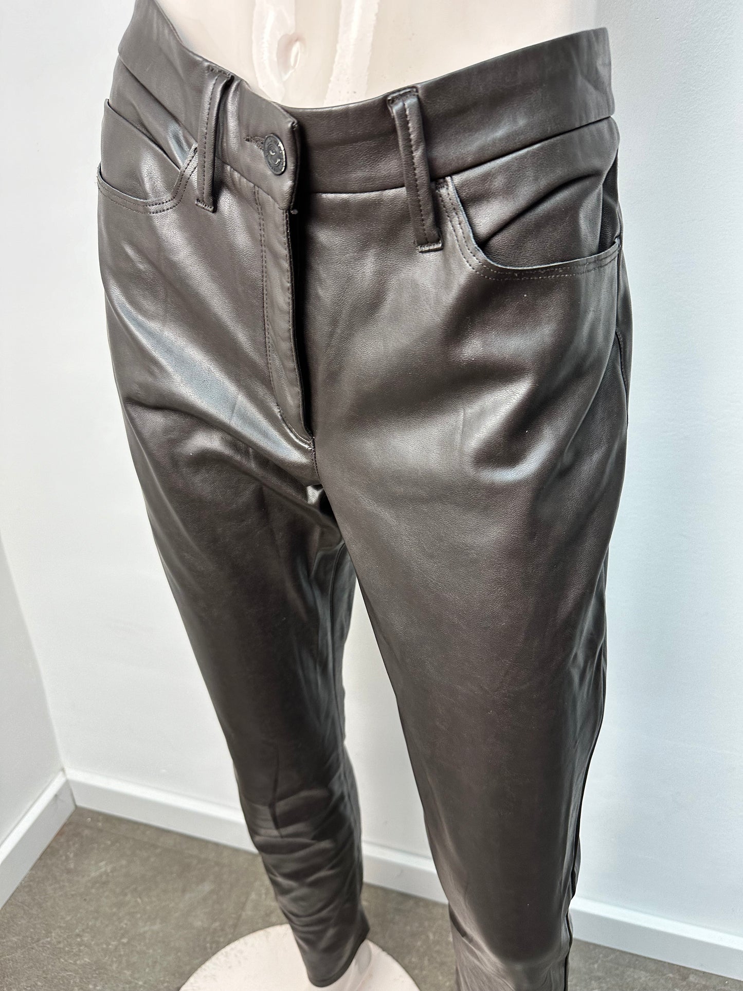 Cambio bruine vegan leren broek maat 42
