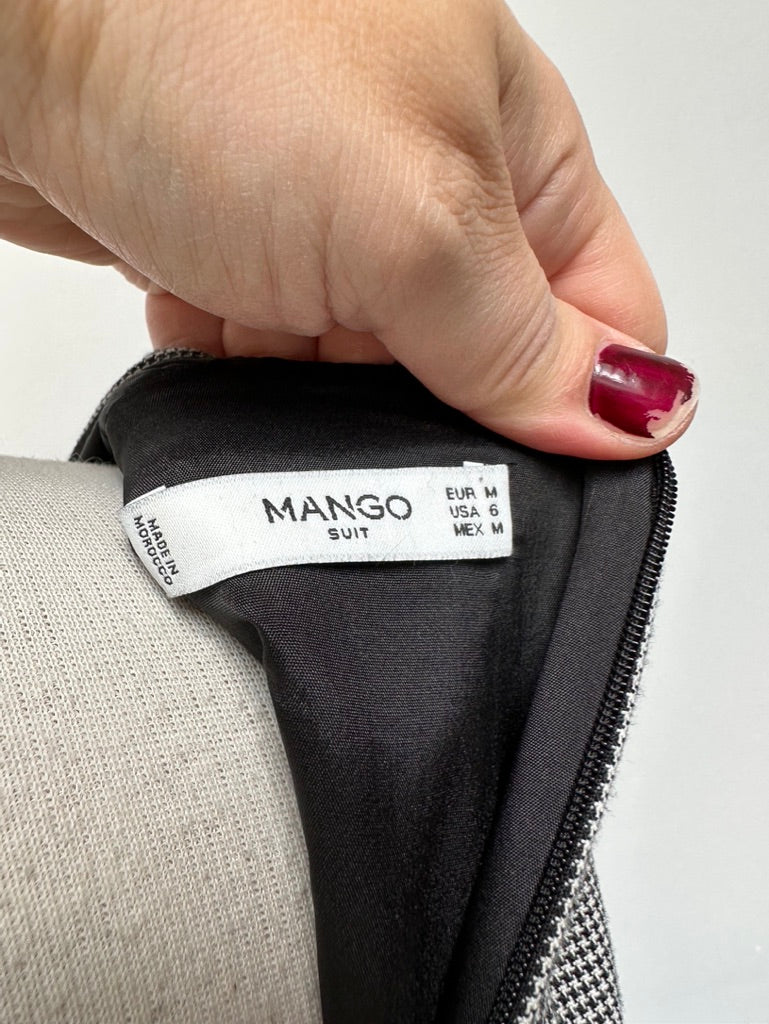 Mango SUIT geruite pied-de-poule jurk maat M