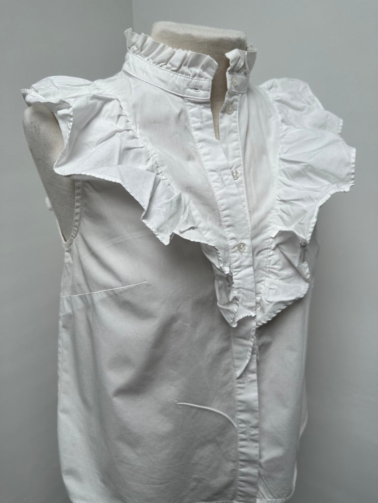 H&M blouse met ruffle wit maat 34