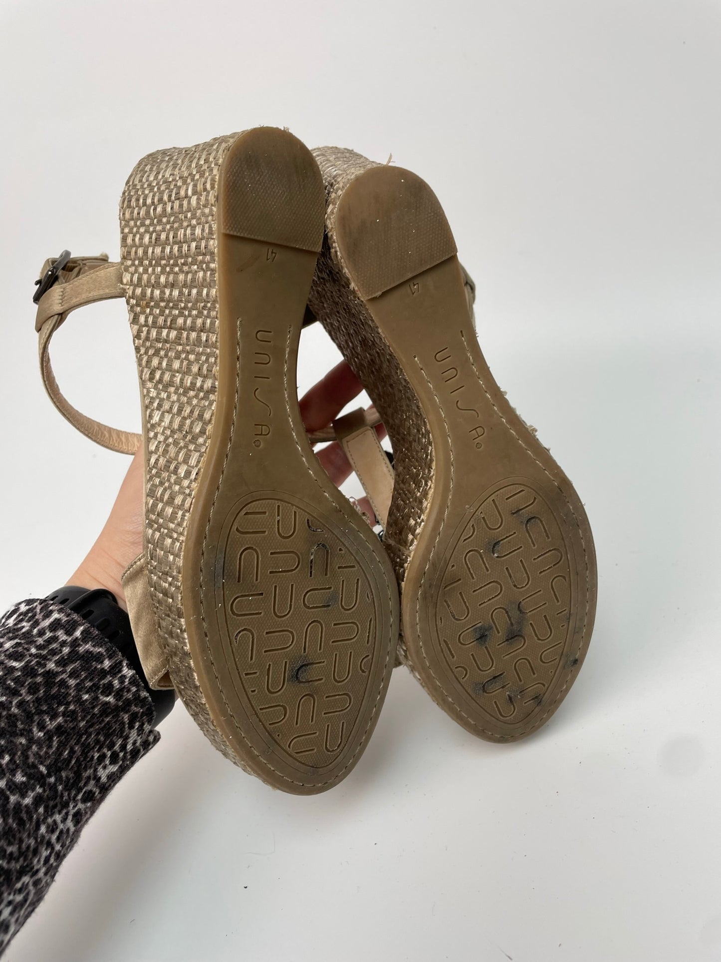 Unisa sandalen met raffia zool maat 41
