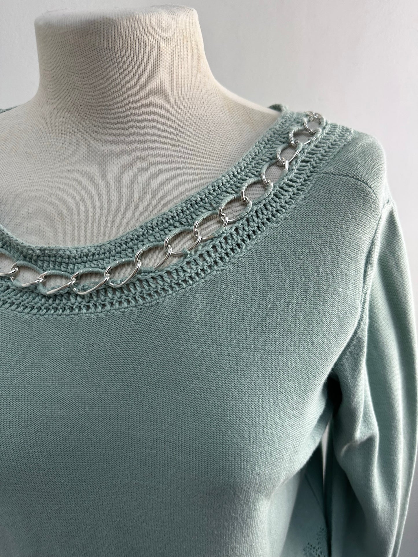 Loiza by Patrizia Pepe blauwe trui maat 2