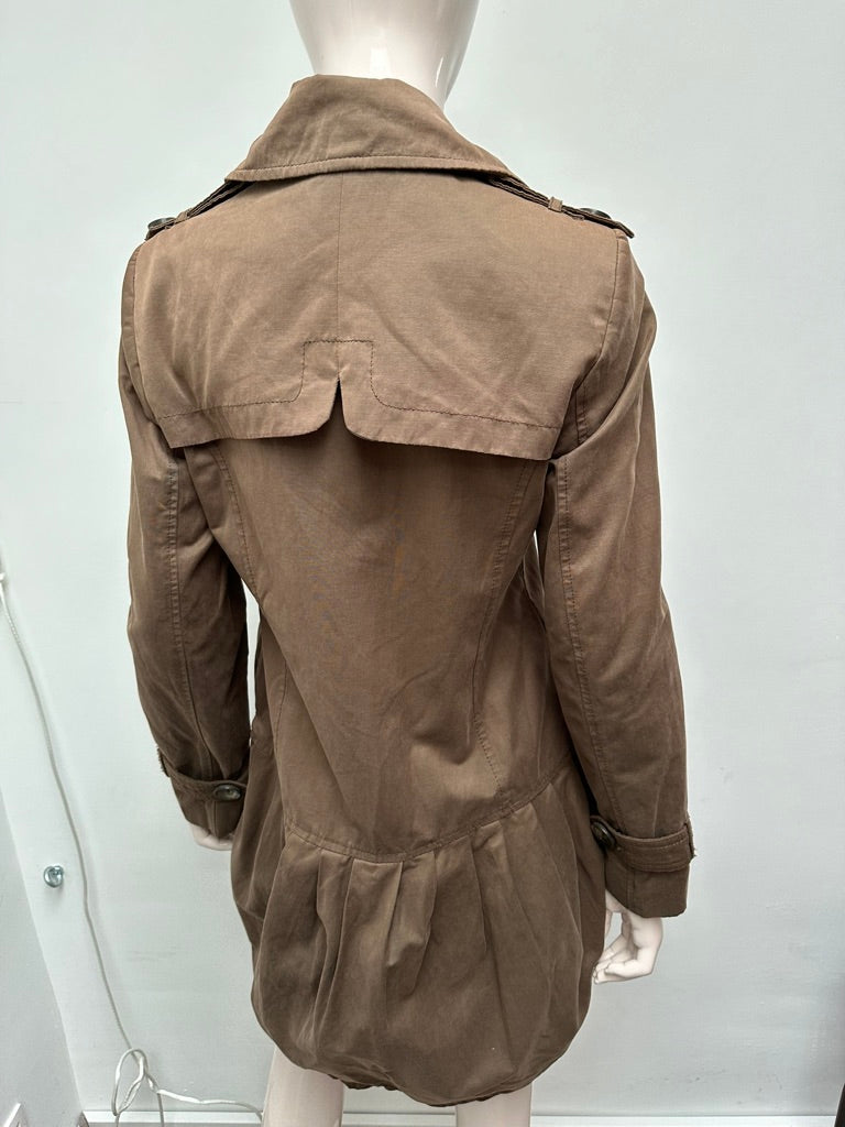 Zara bruine trenchcoat maat L