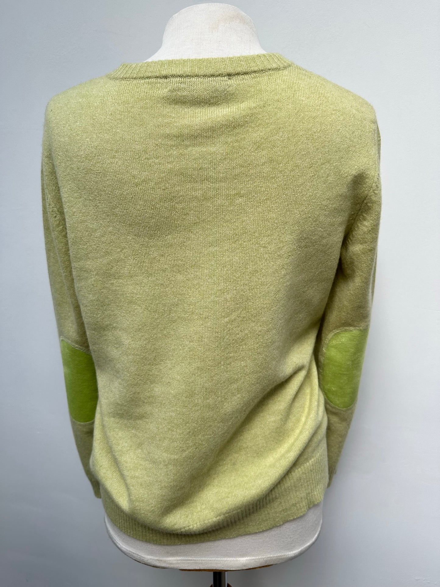 Mongol Textile Cashmere vest groen maat L