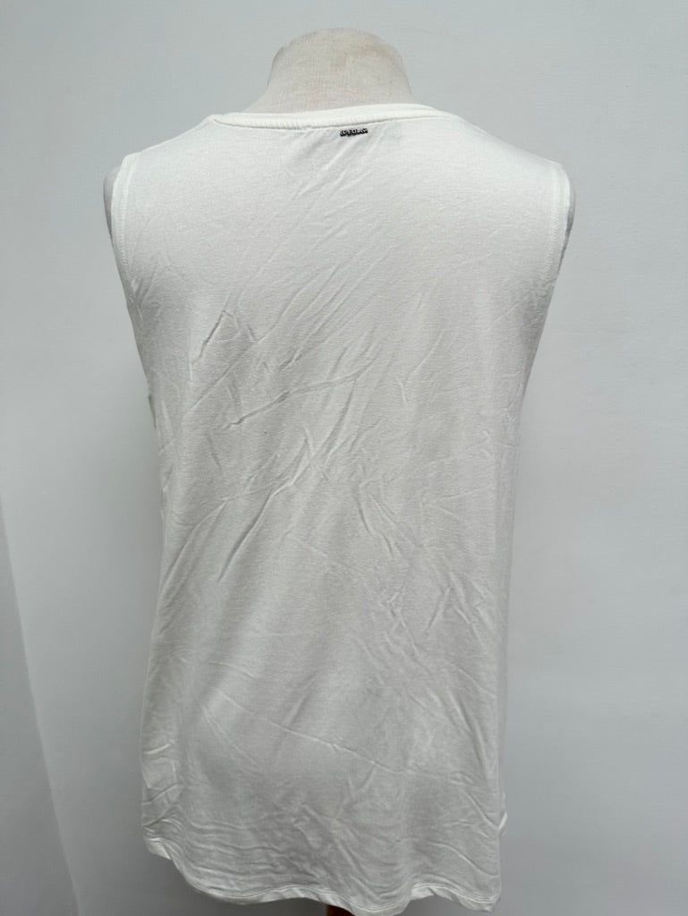 Supertrash mouwloze top wit maat XL