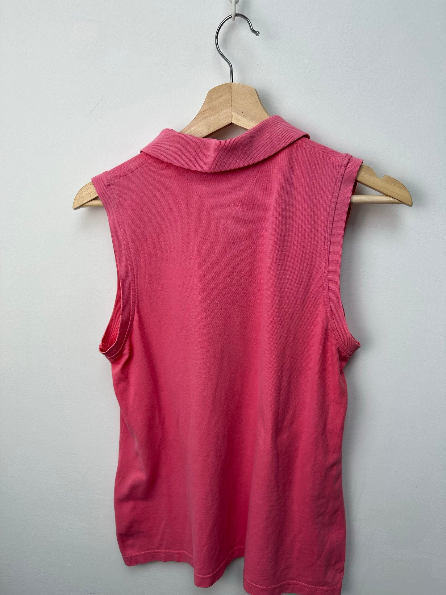 Tommy Hilfiger mouwloze polo roze maat L