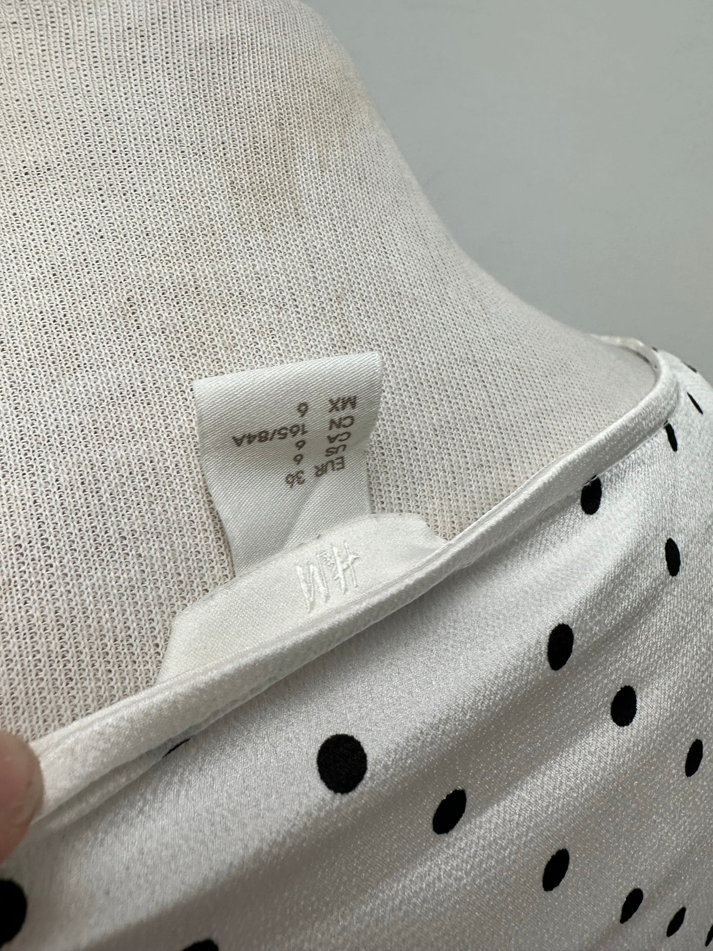 H&M polkadot blouse maat 36