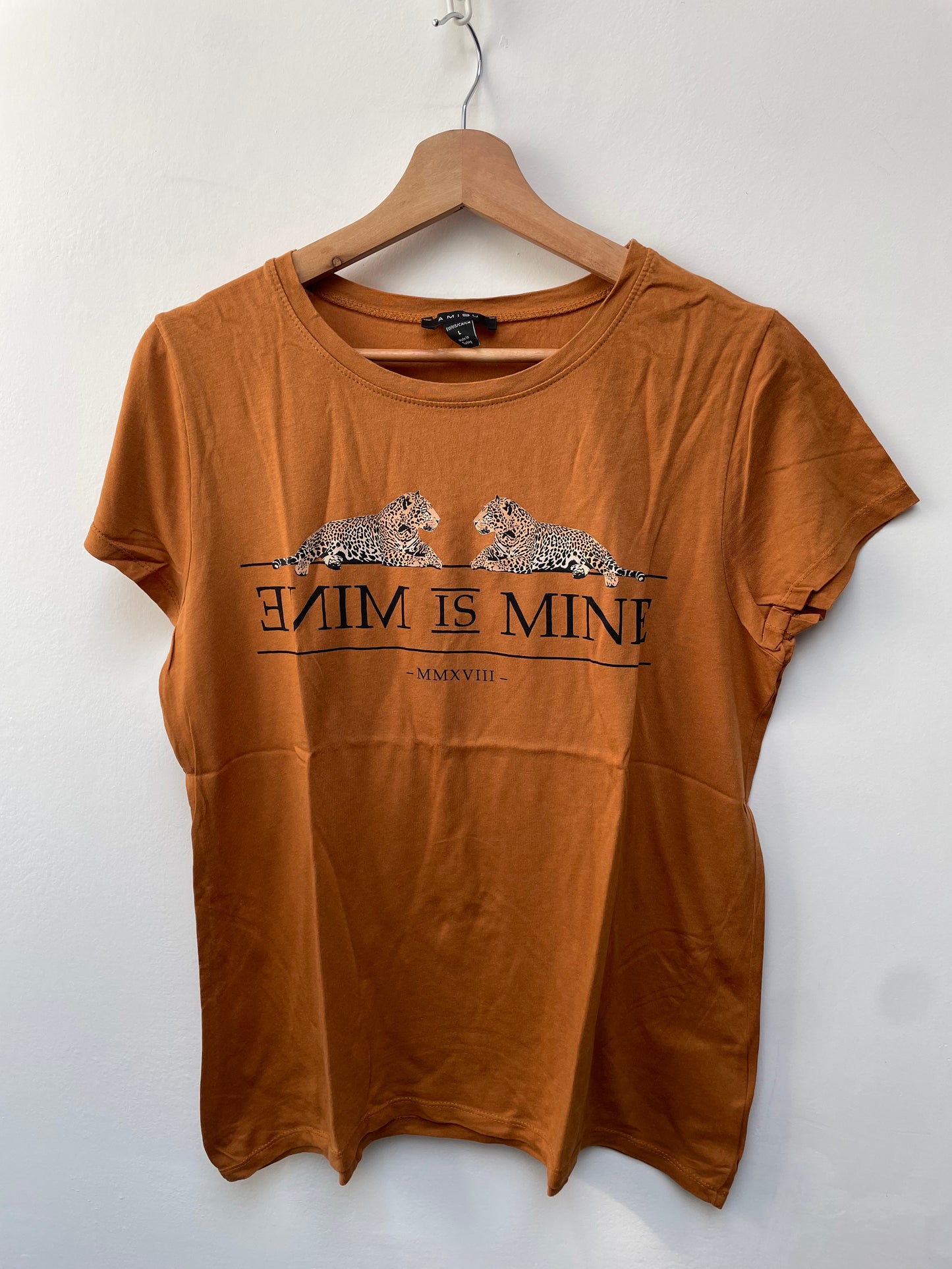 Amisu bruin shirt maat L
