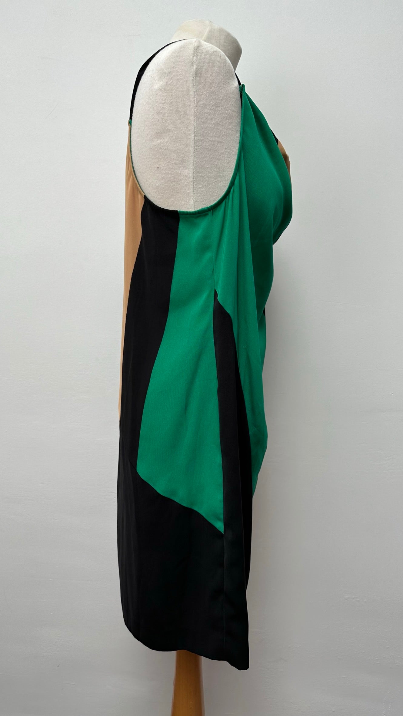 Calvin Klein jurk zwart/groen maat L