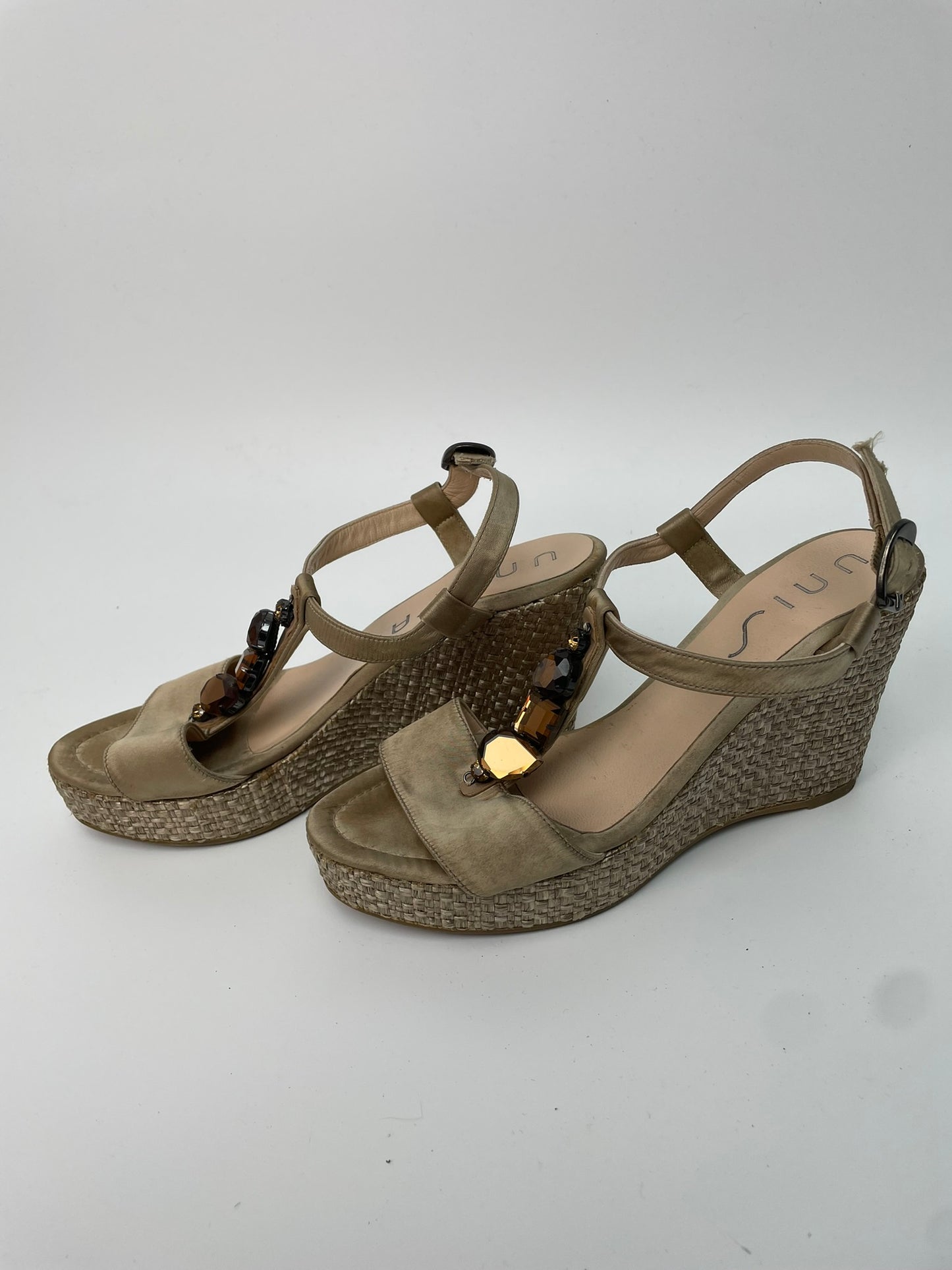Unisa sandalen met raffia zool maat 41