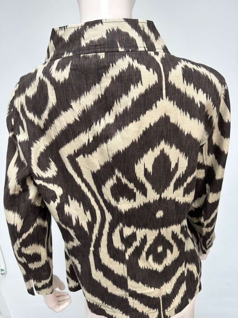 Taifun bruin jasje met print maat 40