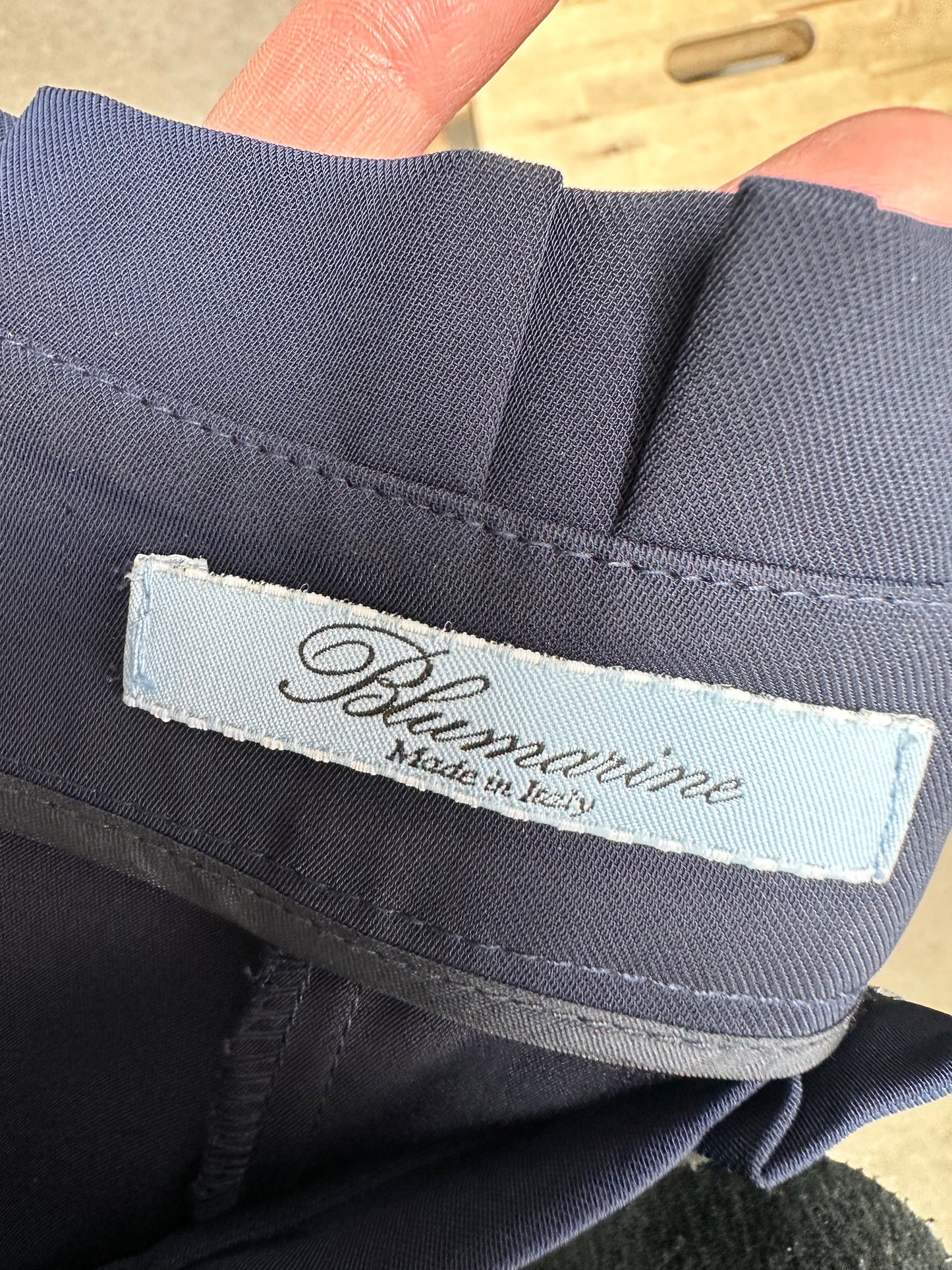 Blumarine donkerblauwe chino maat 38