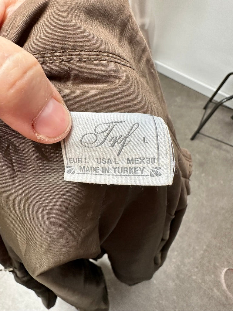 Zara bruine trenchcoat maat L