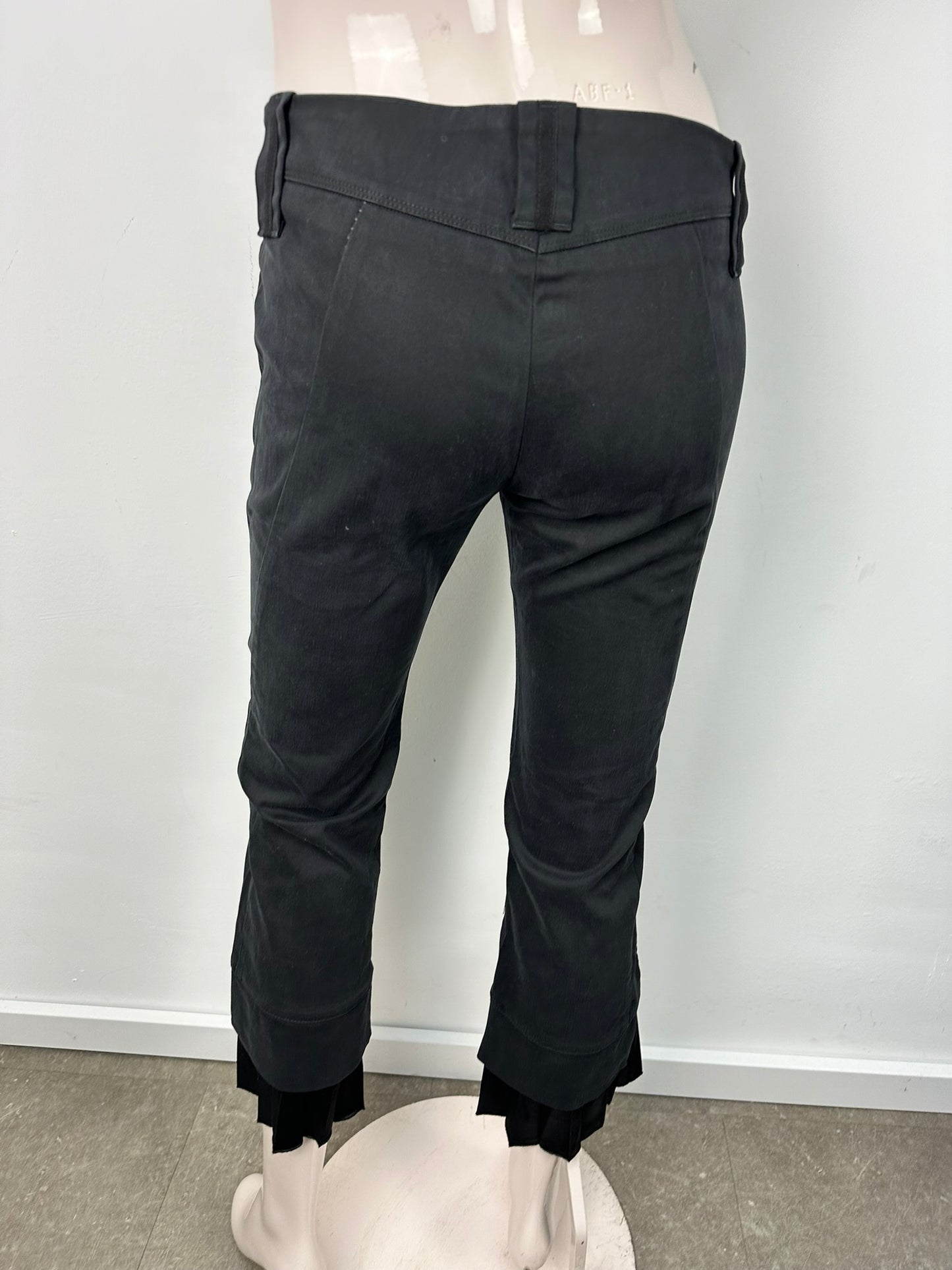 Marithé et François Girbaud cropped broek met ruches maat M