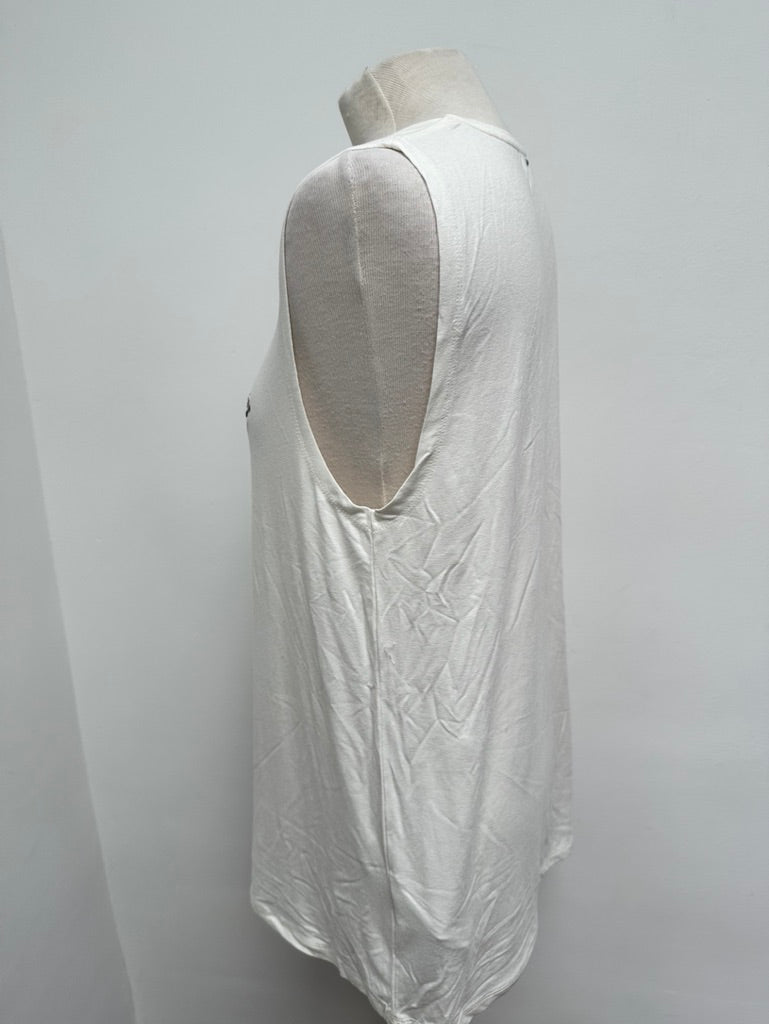Supertrash mouwloze top wit maat XL