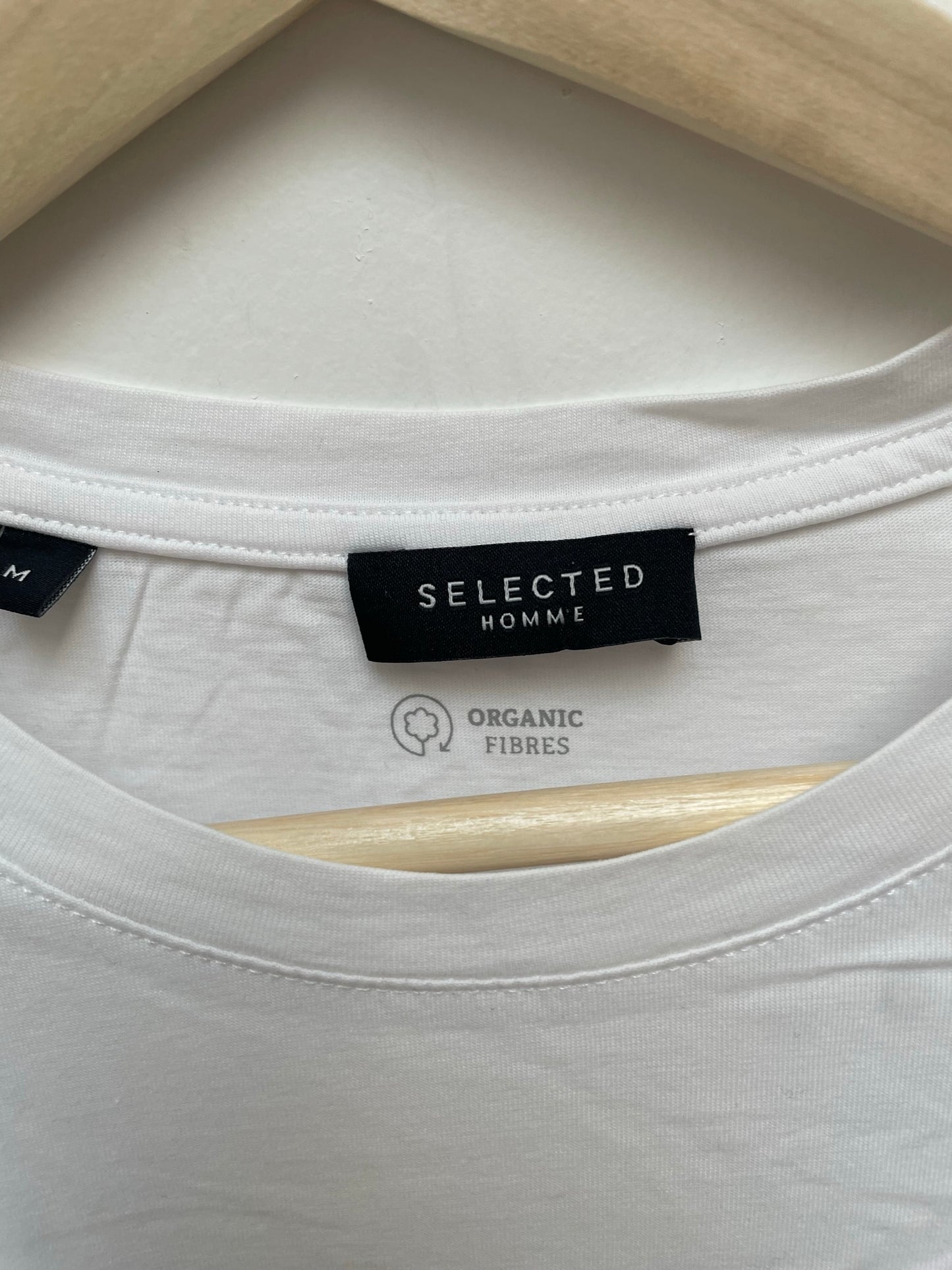 Selected Homme wit t-shirt met opdruk maat M