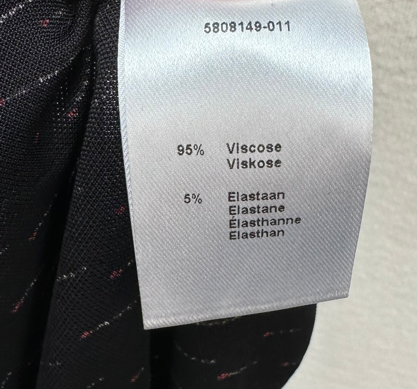 Claudia Sträter zwarte blouse maat 40