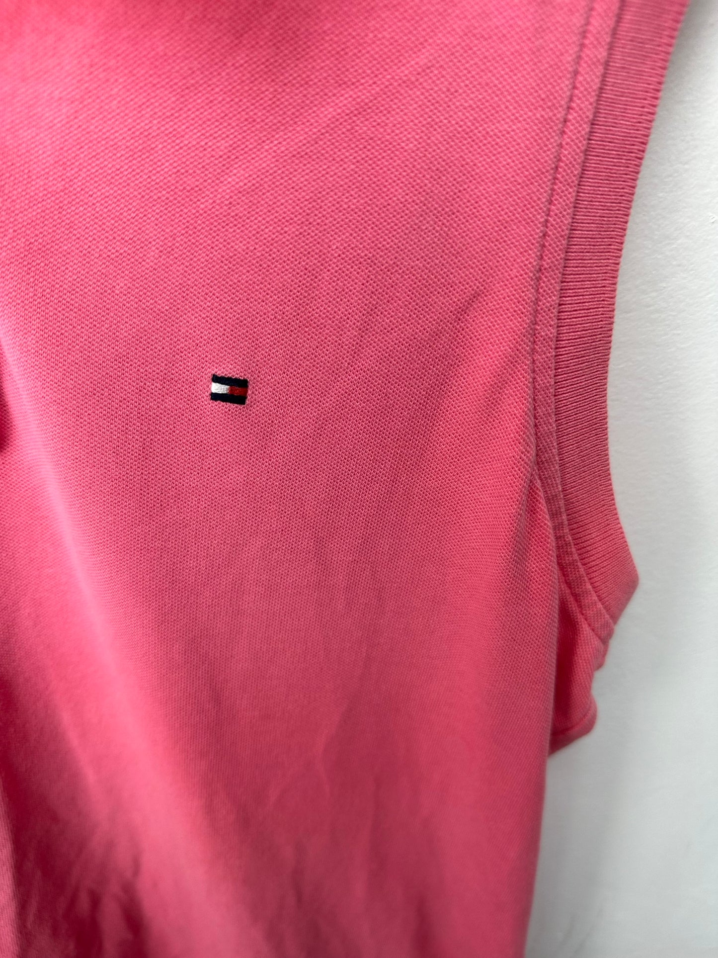 Tommy Hilfiger mouwloze polo roze maat L