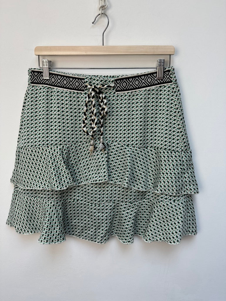 Eksept rokje wit/groen maat L