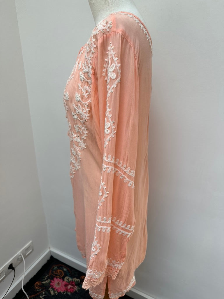 Melissa Odabash kaftan beachdress koraal maat L