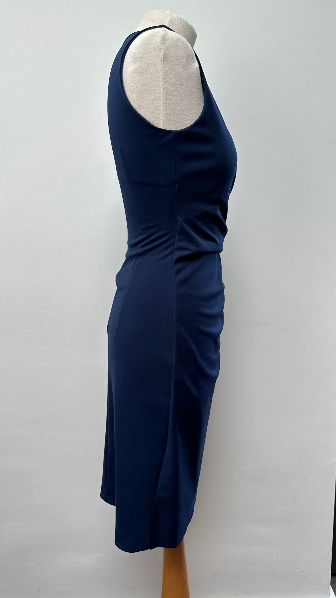 Rinascimento donkerblauwe jurk met geplooide voorkant maat XS
