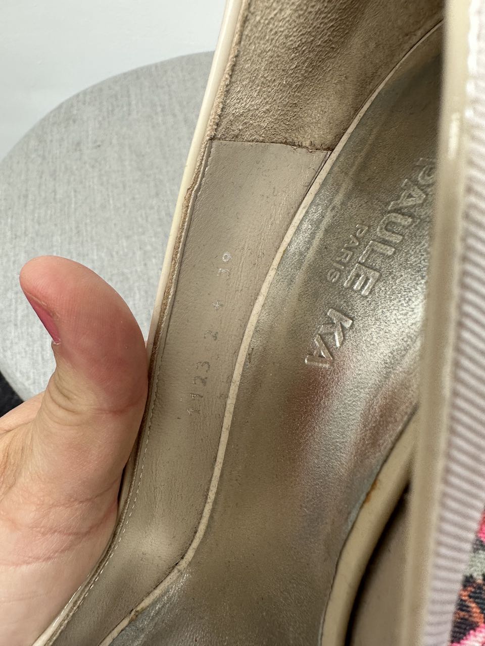 Paule Ka nude pumps met peeptoe maat 39
