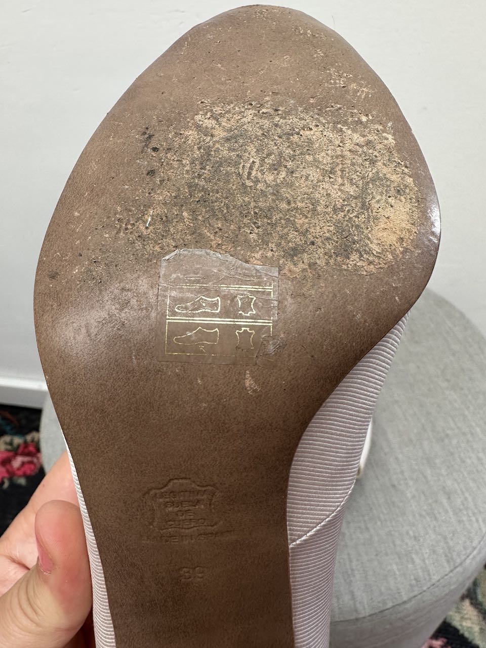 Paule Ka nude pumps met peeptoe maat 39