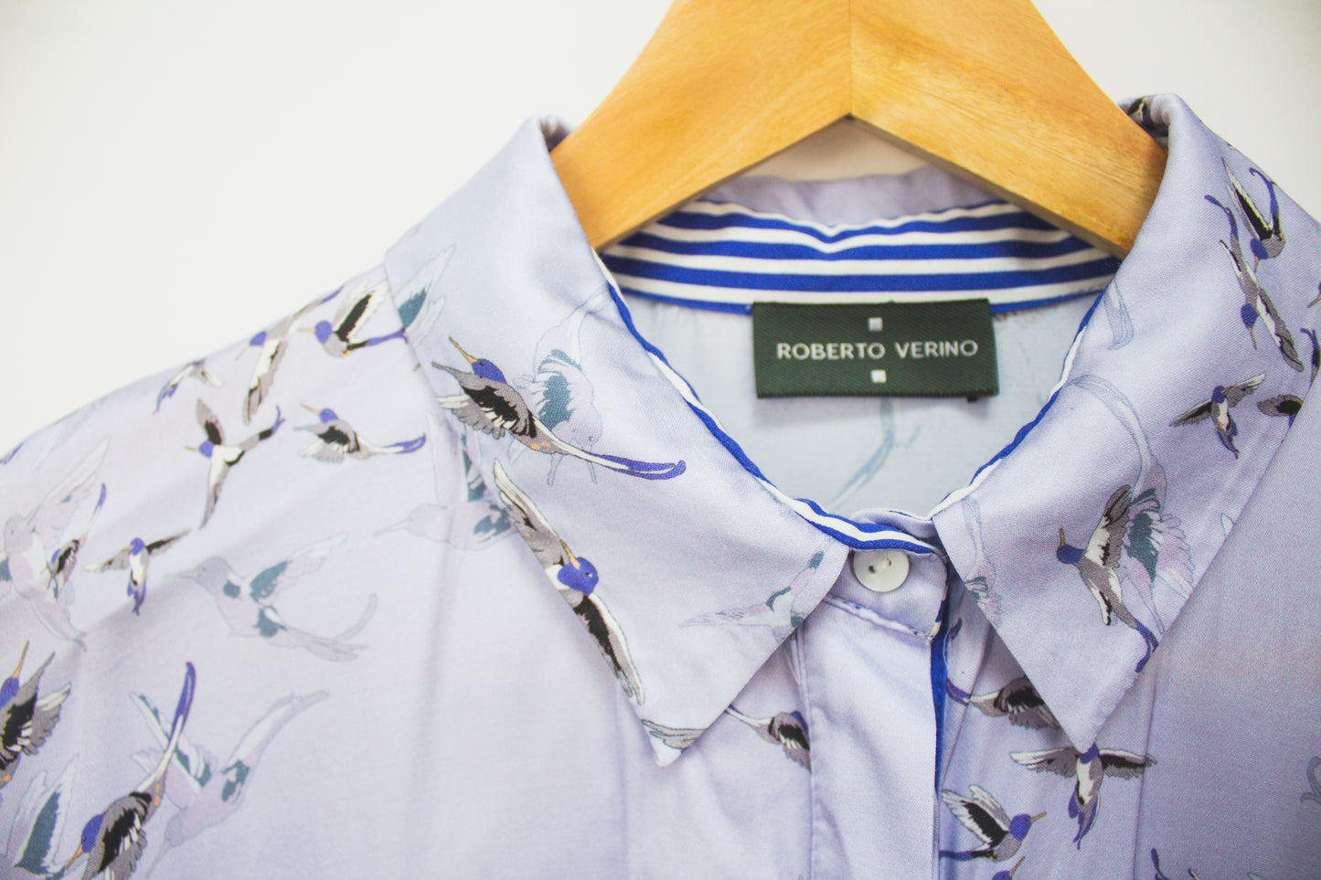 Roberto Verino blouse met vogelprint maat S