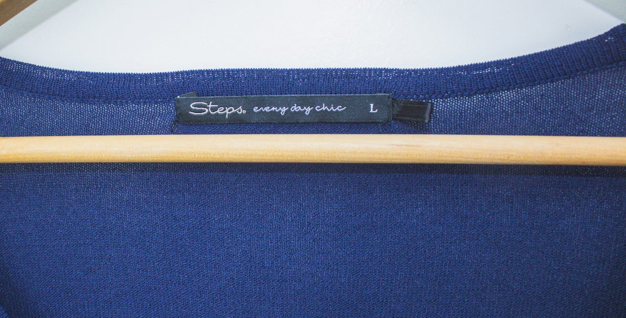 Steps blauw bolero vest maat L