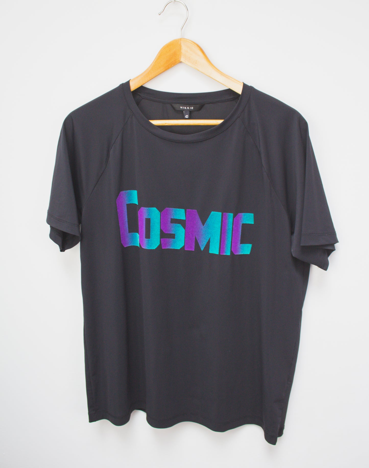 Nikkie zwart shirt met print maat 42