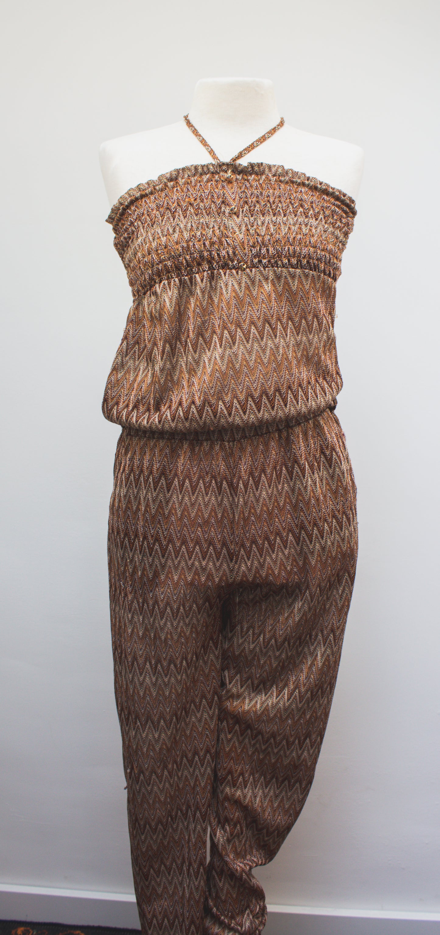 Ambika bruine jumpsuit maat L