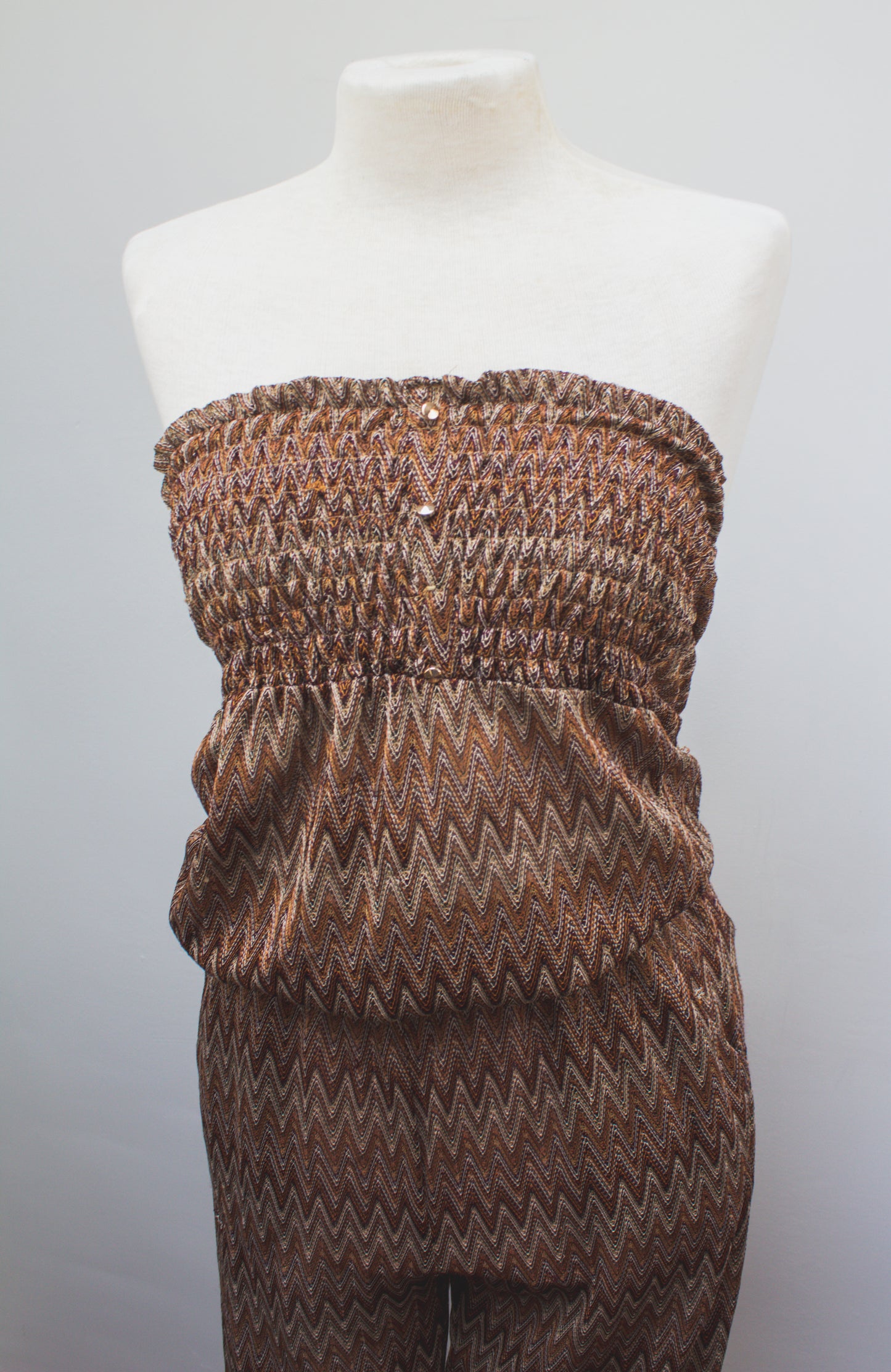 Ambika bruine jumpsuit maat L