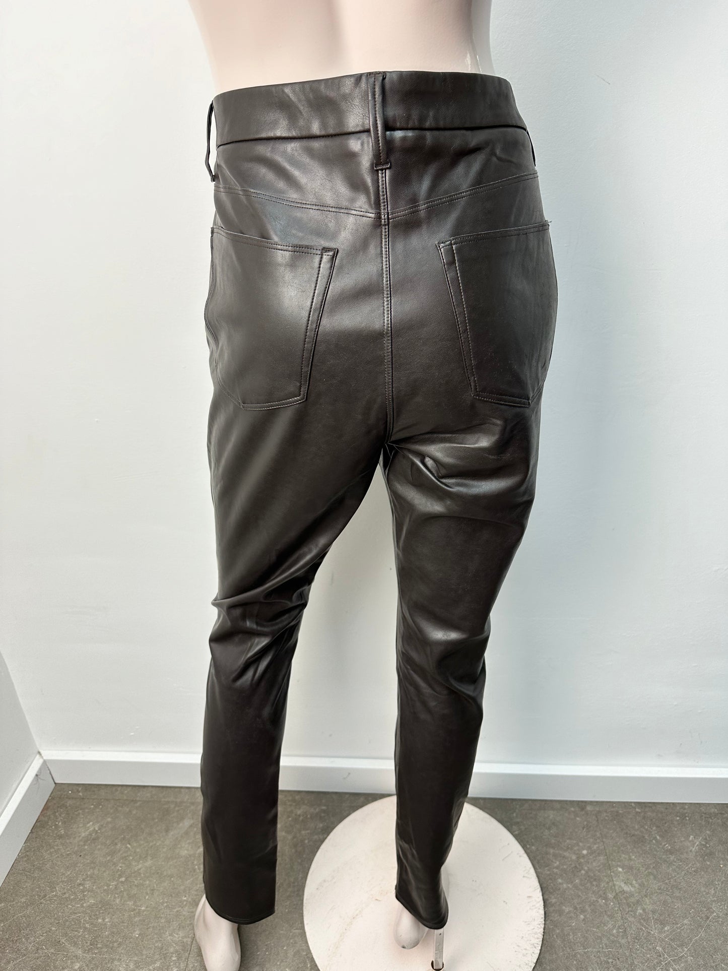Cambio bruine vegan leren broek maat 42