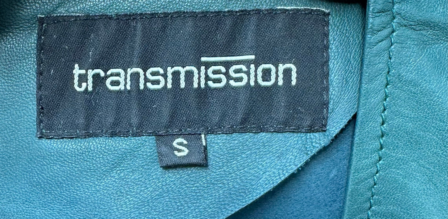 Transmission groene leren top maat S