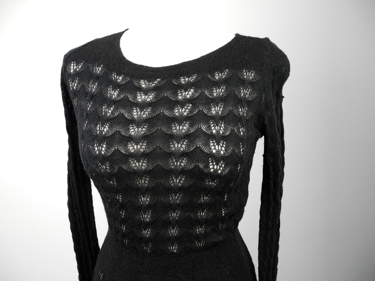 PRADA zwarte knit jurk maat M