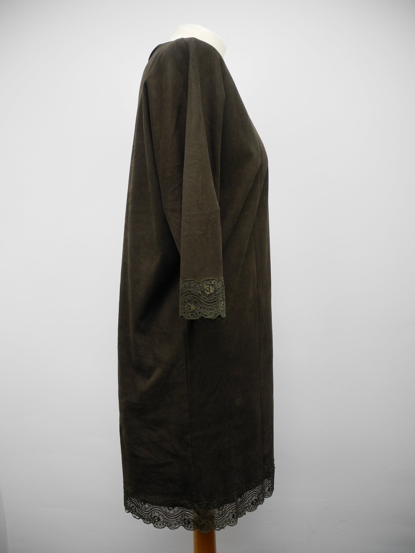 Zara suède look jurkje bruin maat M