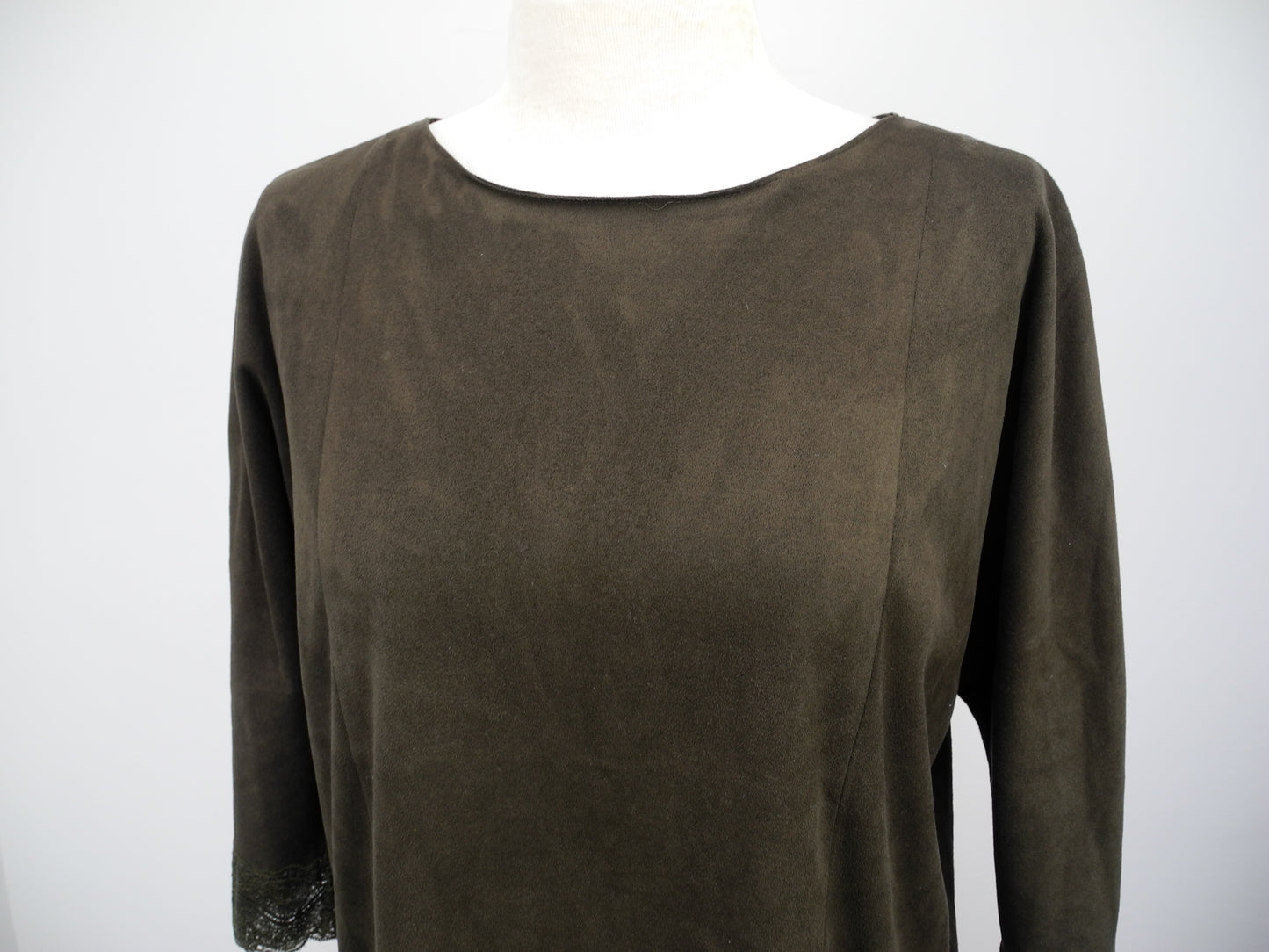 Zara suède look jurkje bruin maat M