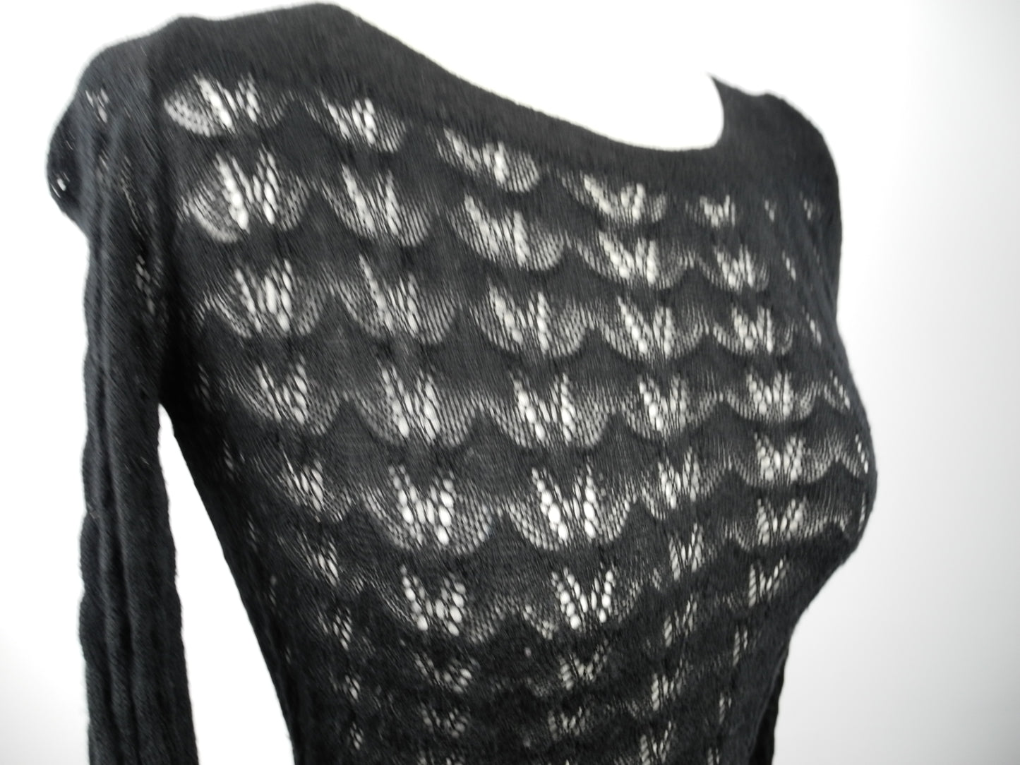 PRADA zwarte knit jurk maat M
