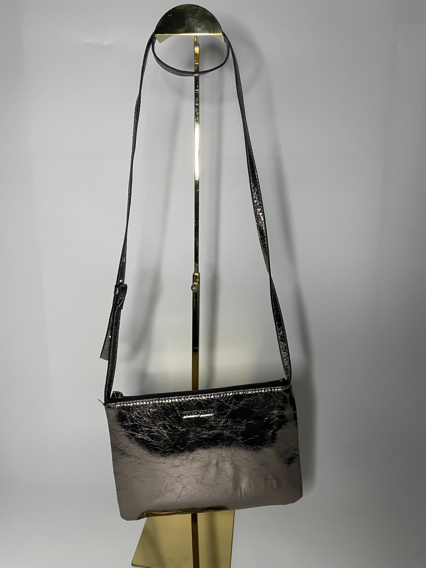 mango crossbody tas zilver